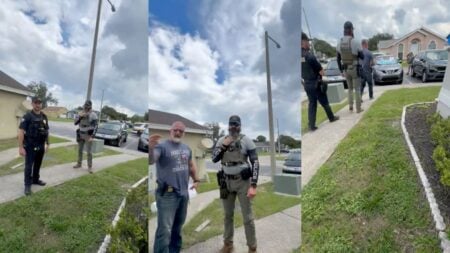 Florida Man Claims Homeland Security Showed Up at His Home Over Tweets Criticizing ICE and Trump: ‘I Used My First Amendment Right’ Florida man argues with Homeland Security Investigations agents outside his home over tweets criticizing ICE and Trump.