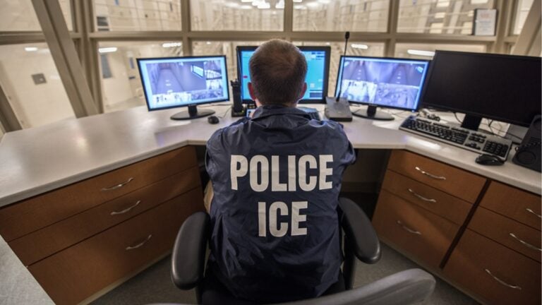 Rep. Gwen Moore posted a video outside an ICE facility in Leavenworth, Kansas, after visiting people she called her constituents. Online replies quickly zeroed in on that one word.