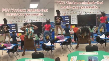 Louisiana Woman Demands Teacher Face Consequences Over Viral Classroom Dance With Students: ‘This Is Disgusting’ A picture of teacher called out by Louisiana woman.