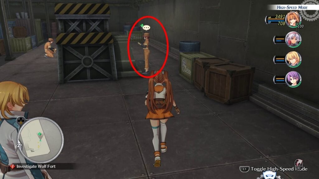 Trails in the Sky 2nd Chapter Stolen Sign NPC Location