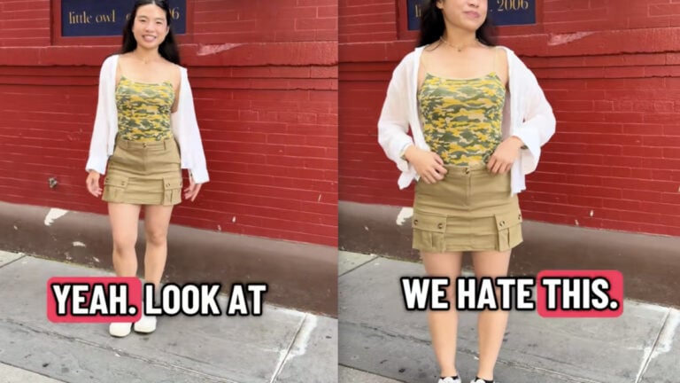 New York Karen Berates Woman Trying to Enjoy Taking Photos of Herself Outside Building: ‘Why Don’t You Just Take Your Clothes Off?’ New York Karen Berates Woman Trying to Enjoy Taking Photos of Herself Outside Building