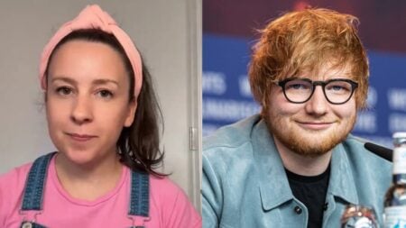 Ms. Rachel Says Ed Sheeran ‘Caved’ After Macklemore’s Tour Removal: ‘Embarrassing Day to Be Ed Sheeran’ A picture of California's Ms. Rachel and Ed Sheeran.