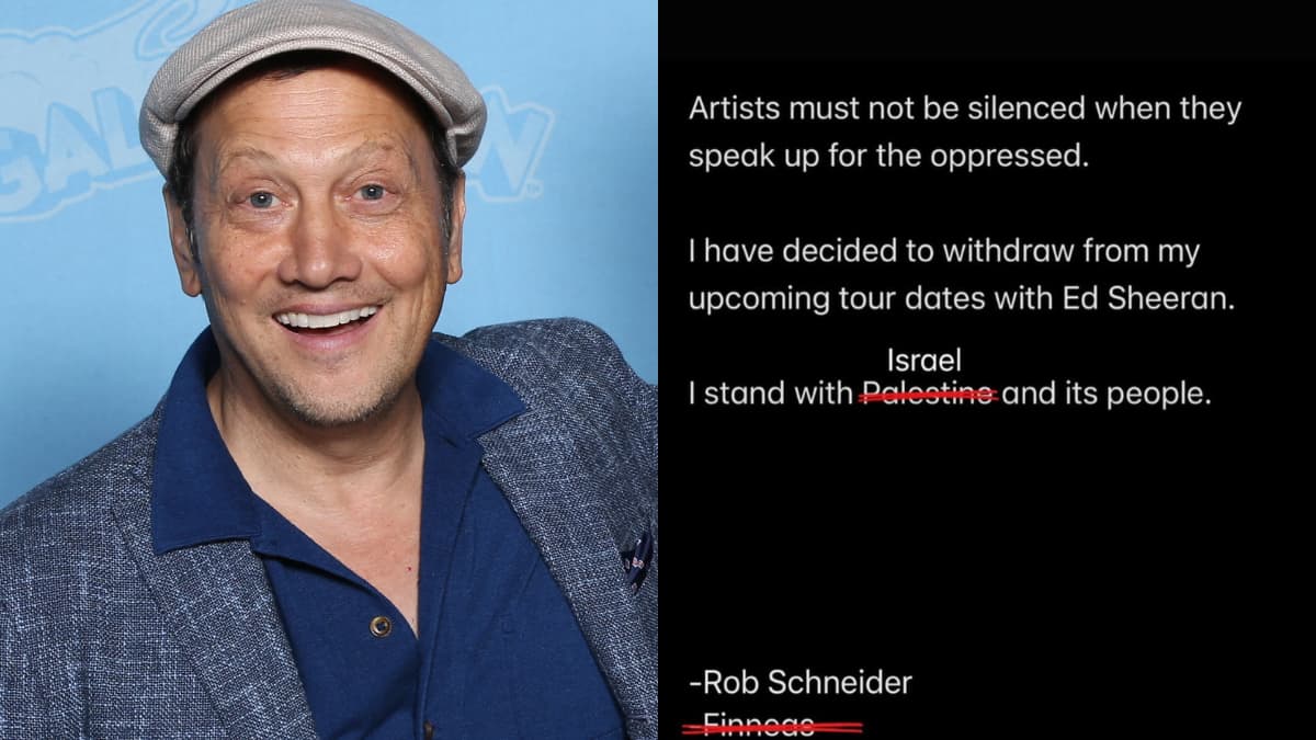 California Comedian Rob Schneider Brutally Dragged After Editing Singer’s Pro-Palestine Statement to Support Israel Instead: ‘How Do These People Sleep At Night?’