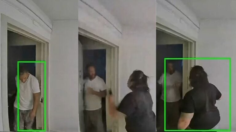 Internet in Splits as New York Woman Catches Neighbor Red-Handed Trying to Steal Her Package: ‘He Was Literally Waiting and Peeping’ Doorbell camera footage shows a New York woman confronting her neighbor after he picks up her delivered package.