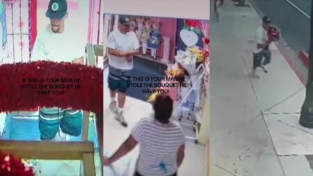 California Man Steals Rose Bouquet