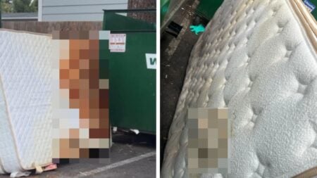 Oregon Apartment Worker Discovers Disturbingly Stained Mattress Left by Dumpster: ‘Someone Died on That’ Oregon Apartment Worker Discovers Stained Mattress Left by Dumpster