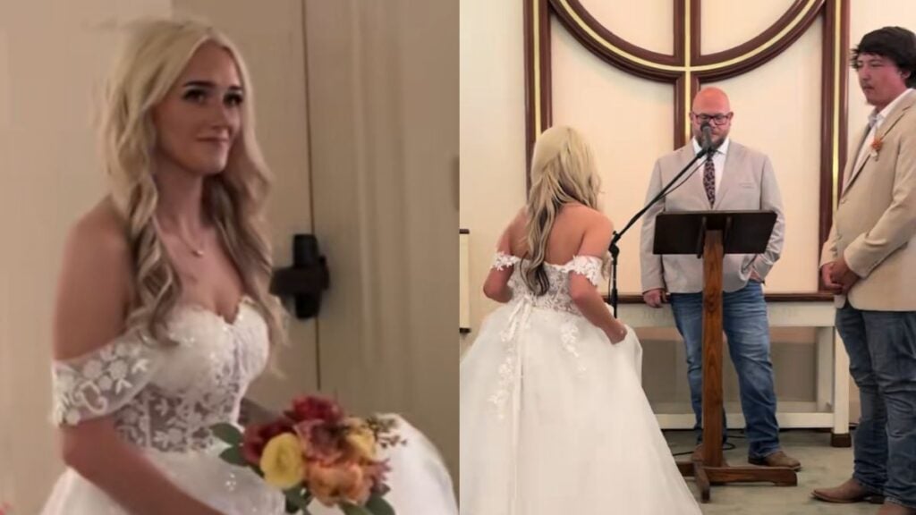 Alabama Bride Walks Herself Down the Aisle After Her Father Is Kicked Out of Wedding: ‘Break the Cycle’ Alabama Bride Walks Herself Down the Aisle After Her Father Is Kicked Out of Wedding