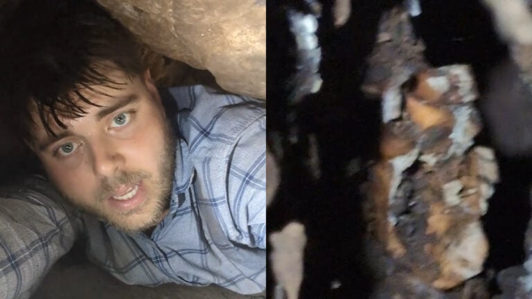 Wyoming Man Enters Cave and Finds Something That Looks Disturbingly Human: ‘Hey That’s the Last Person That Was in the Cave’ Wyoming Man Enters Cave and Finds Something That Looks Disturbingly Human: ‘Hey That's the Last Person That Was in the Cave'
