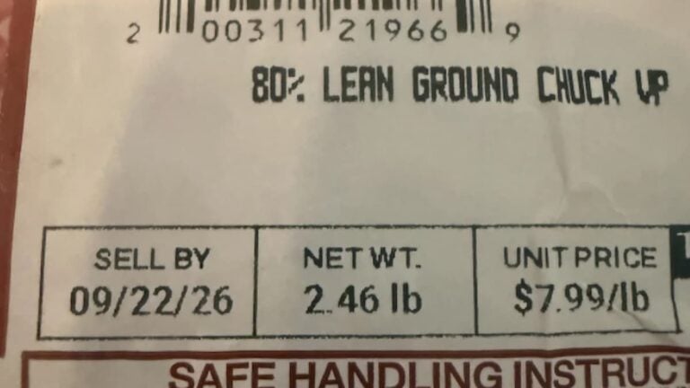 ‘You’re Still Buying Beef? What Are You, Royalty?’: North Carolina Shoppers Stunned as Pound of Ground Beef Costs More Than an Hour’s Minimum-Wage Price of a pound of beef in North Carolina