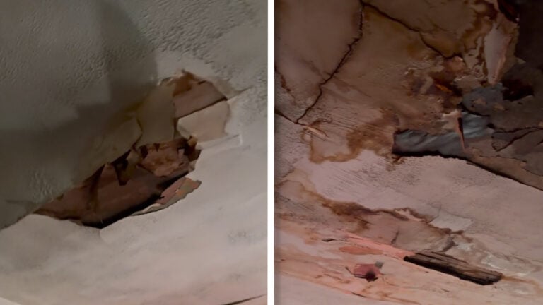 Philadelphia Renter Shows Crumbling Bedroom Ceiling as Landlord Allegedly Does Nothing
