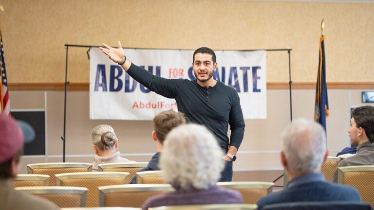 Abdul El-Sayed Faces Emotional Confrontation Over Iran at Michigan Town Hall: ‘We’re Dying’ Abdul El-Sayed Faces EMotional Confrontation Over Iran at Michigan Town Hall 'We're Dying'