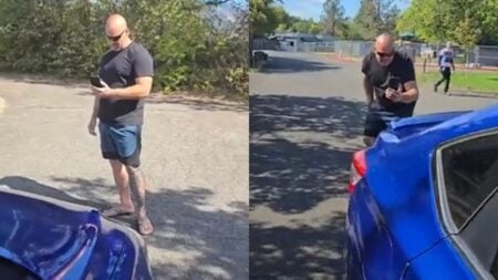 Racist Oregon Man Harasses Father for Teaching His Son How to Drive, Asks if He Is ‘Legal’: ‘Deporting the White Bald Guy Would Make America Greater’ A picture of Oregon man.