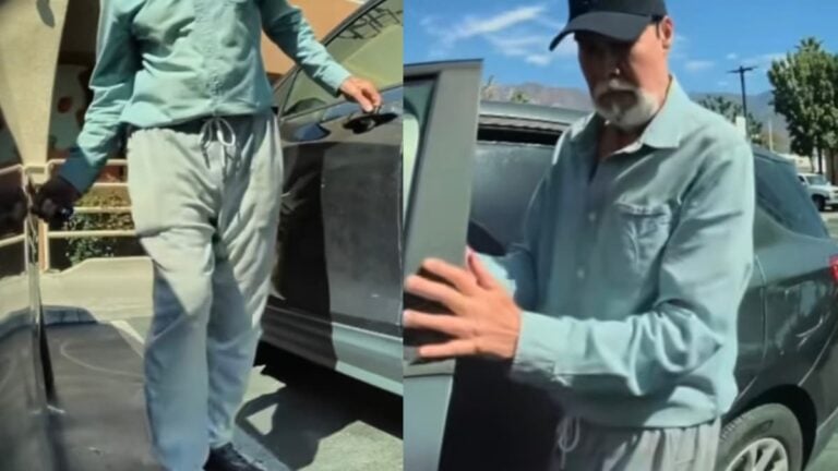 A picture of California elderly man.