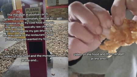 Tennessee Woman Tries to Get Order Replaced at Popeyes After Finding Raw Chicken, Manager Isn’t Having It: ‘Never Ever Go to That Popeyes’ Tennessee Woman Tries to Get Order Replaced at Popeye’s After Finding Raw Chicken, Manager Isn’t Having It