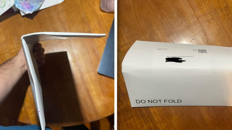 New York Man Says USPS Carelessly Folded Wife Masters Degree
