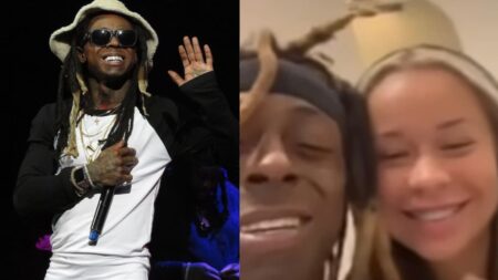 A picture of Louisiana rapper Lil Wayne.