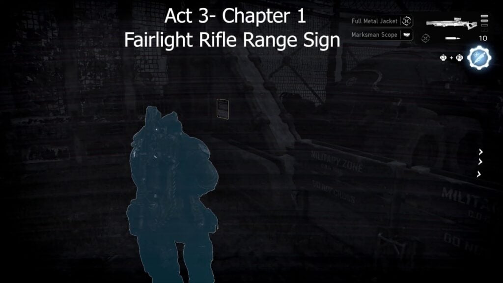 Rifle Range Sign