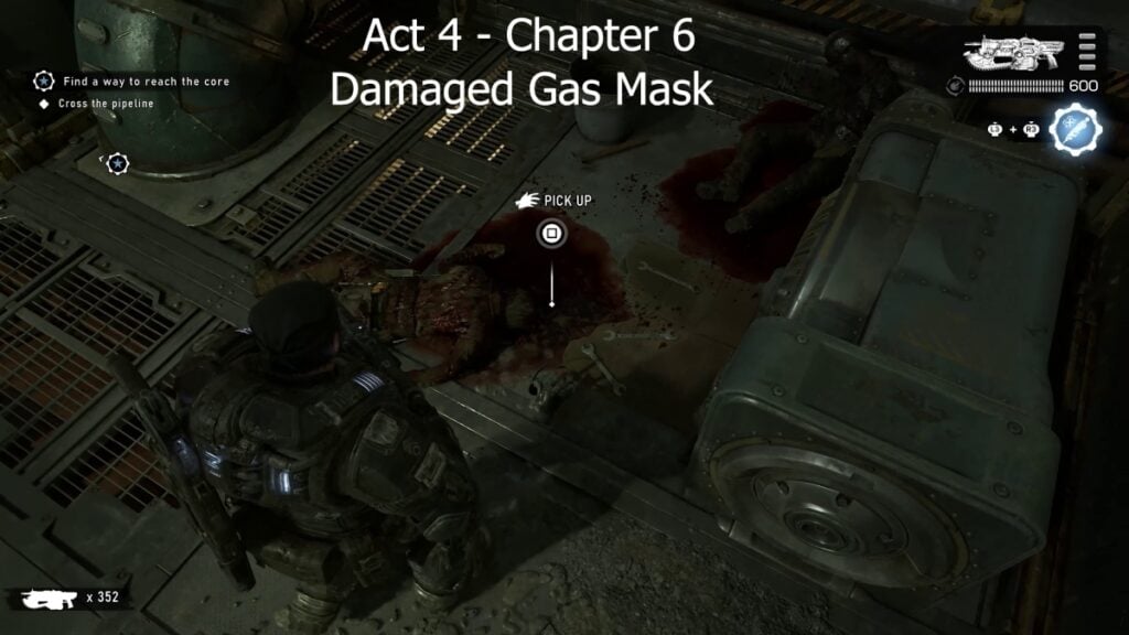 Damaged Gas Mask