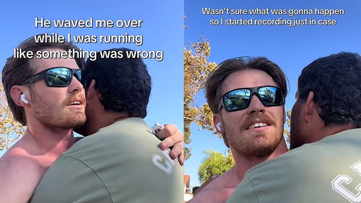 Heartwarming Moment As California Man Agrees to Hug Adult With Down Syndrome Who He Didn’t Know: ‘This Is How I Hope People Would Treat Them’