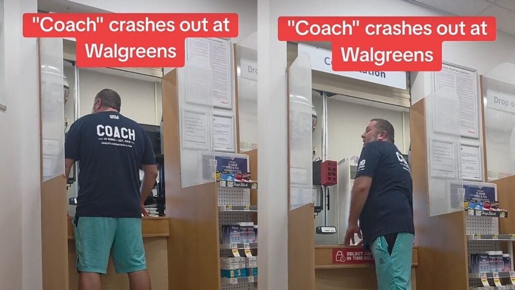 Arizona Coach Freaks Out at Walgreens Pharmacist Over Injection Schedule: ‘He’s More Mad at the Accent’ Arizona coach arguing with a Walgreens pharmacist at a pharmacy consultation window over the timing of his next injection in a viral TikTok video.