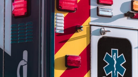 ‘Shoulda Crawled Over to the Hospital’: Patient Says They Were Billed $2,577 for an Ambulance Ride Across the Street Close-up of an ambulance with emergency lights