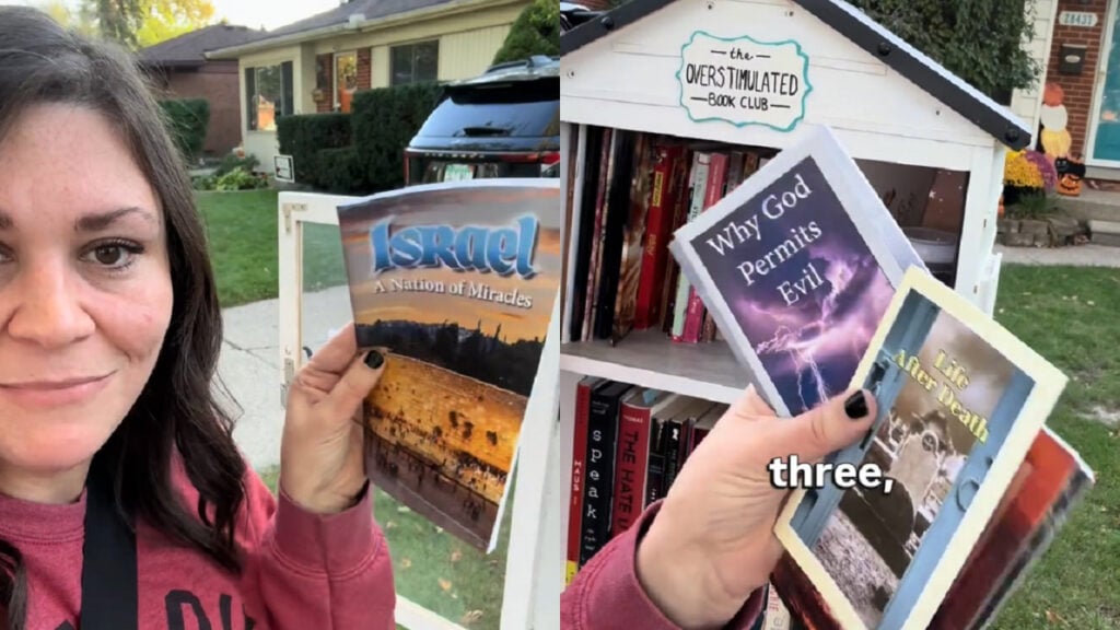 ‘I don’t know if the missionaries are trolling me’: Michigan Woman Baffled to Find a Flood of ‘End-of-Times’ Religious Pamphlets in Free Library Michigan-Woman-Baffled-to-Find-a-Flood-of-End-of-Times-Religious-Books-in-Free-Library