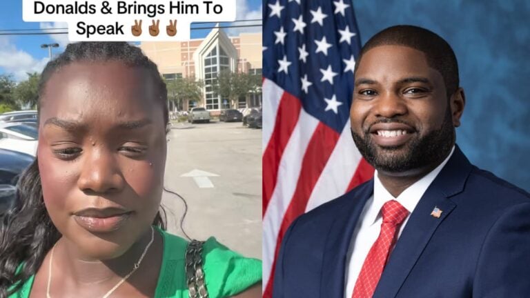 Florida Woman Leaves Church After Pastor Endorses Republican Byron Donalds: ‘Report Them to the IRS’ A picture of Florida woman and Byron Donalds.