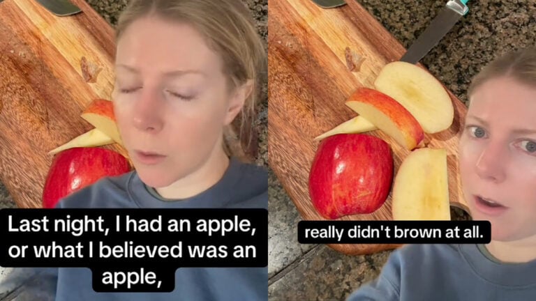 Colorado Woman Freaks Out After Her Apple Won’t Rot and Tastes Weird: ‘Food Doesn’t Even Taste Like Food’