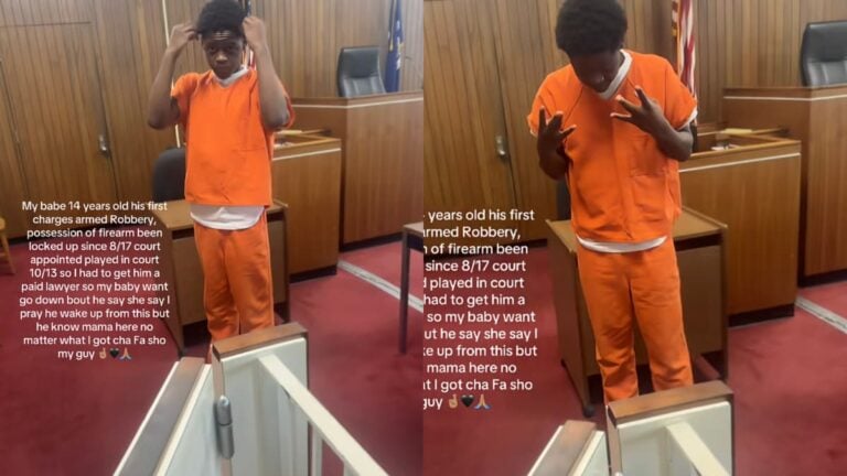 Texas Mom Faces Backlash for Proudly Showing Her 14-Year-Old Son in Court After Armed Robbery Charges: ‘Lock the Momma Too Cause What’ A picture taken by Texas mom.