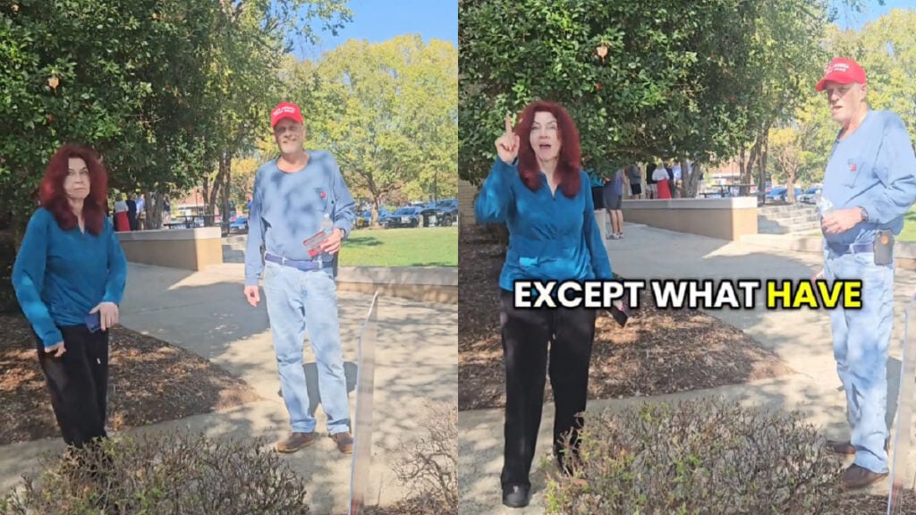 North Carolina Marine Veteran Stands His Ground After Trump Supporters Threaten to Fight Him: ‘That veteran card gonna shut em up every time’ North-Carolina-Marine-Veteran-Stands-His-Ground-After-Trump-Supporters-Threaten-to-Fight-Him