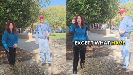North Carolina Marine Veteran Stands His Ground After Trump Supporters Threaten to Fight Him: ‘That veteran card gonna shut em up every time’ North-Carolina-Marine-Veteran-Stands-His-Ground-After-Trump-Supporters-Threaten-to-Fight-Him