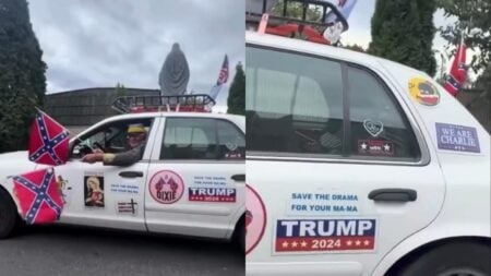 A picture of Idaho Trump supporter.