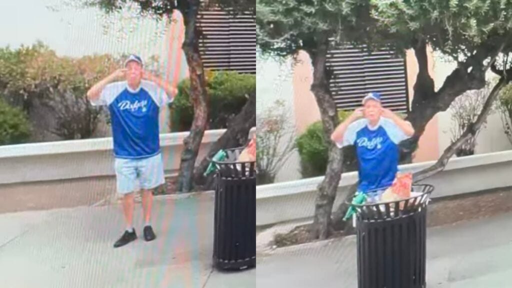 California Man Repeatedly Makes Anti-Asian Gesture at Driver Stopped at Light: ‘Who’s Grandpa Is This?’ A picture of California man.