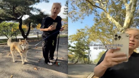 New York ‘Karen’ Won’t Take No for an Answer After Dog Owner Asks Her to Back Off: ‘No Is a Complete Sentence’ New York Karen Gets Pushy and Belligerent When Dog Owner Asks Her to Back Off