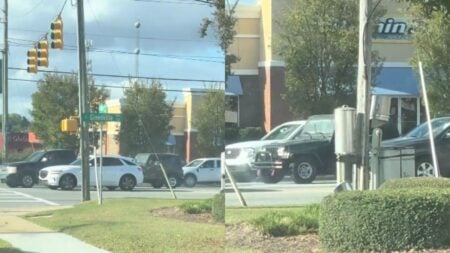 North Carolina Jeep Driver Backs Into One Car, Then Accelerates Into Another Before Driving Away: ‘What Is Wrong With People?’ Cars stopped at a red light on a street