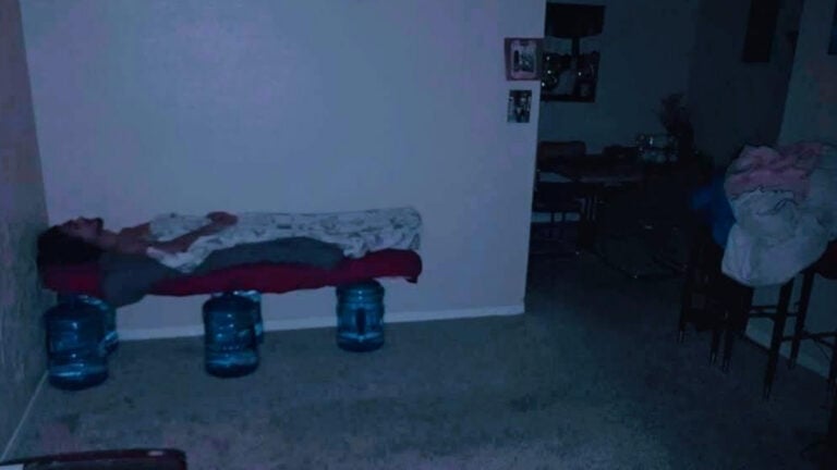 ‘It Looks Like a Still Image From Paranormal Activity’: Man Sleeps on Water Jugs for 2 Months to Escape Bedbugs in Texas Man Sleeps on Water Jugs for 2 Months to Escape Bedbugs in Texas