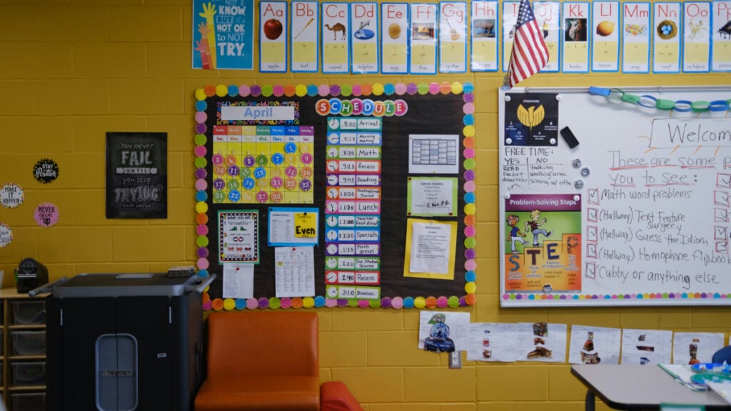 ‘We Are Getting Bullied Instead of Everyone Trying to Help My Son’: Pennsylvania Mom Says School Is Taking Her to Court Over 5-Year-Old’s Absences Trailwood Elementary School Classroom Wall