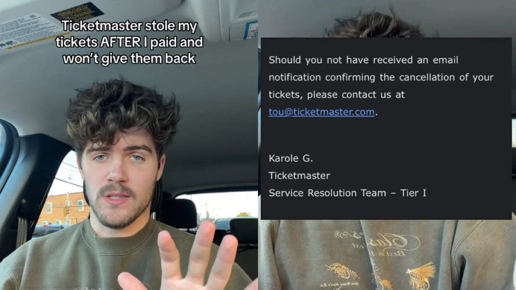Pennsylvania Man Accuses Ticketmaster of Stealing His Olivia Rodrigo Floor Tickets: ‘Ticketmaster Is an Absolute Scam’ Pennsylvania Man Accuses Ticketmaster of Stealing His Olivia Rodrigo Floor Tickets: ‘Ticketmaster Is an Absolute Scam’
