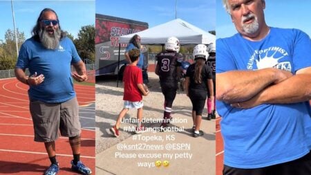 Kansas Mom Says Black Son Was Suspended for Season After Reacting to Opponent’s Alleged Racial Slur: ‘This Is So Ridiculous’ A Kansas mother says her Black middle school son, a running back with three touchdowns in the game, was ejected for taunting and then suspended for the rest of the season.