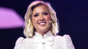 Savannah Chrisley, who fired back after fiancé Jason Galanis was identified as a pardoned fraudster.